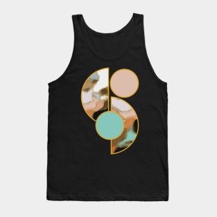 Earth tone colors vibrant bright unique minimalist neutral organic geometric boho pattern 384 Abstract Tank Top